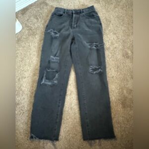 pacsun black mom jeans